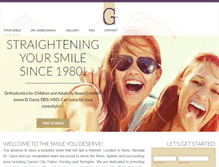 Tablet Screenshot of orthodonticsreno.com